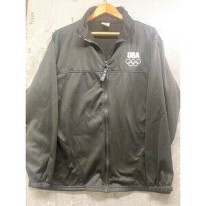 USA Olympic Committee Vintage  Black Jacket Women XL World